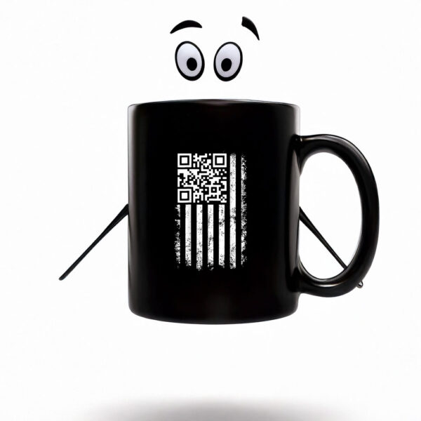 Funny QR Scan Me President Trump 45-47 Trump Dancing Code Mug Coffee