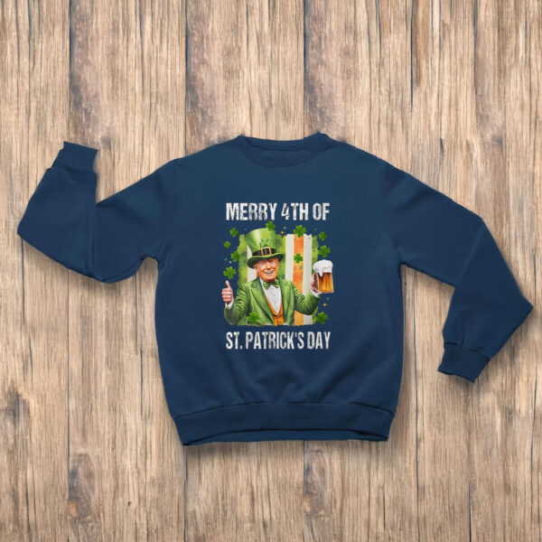 Funny Trump Leprechaun Hat Merry 4th Of St Patrick' Day T-Shirts