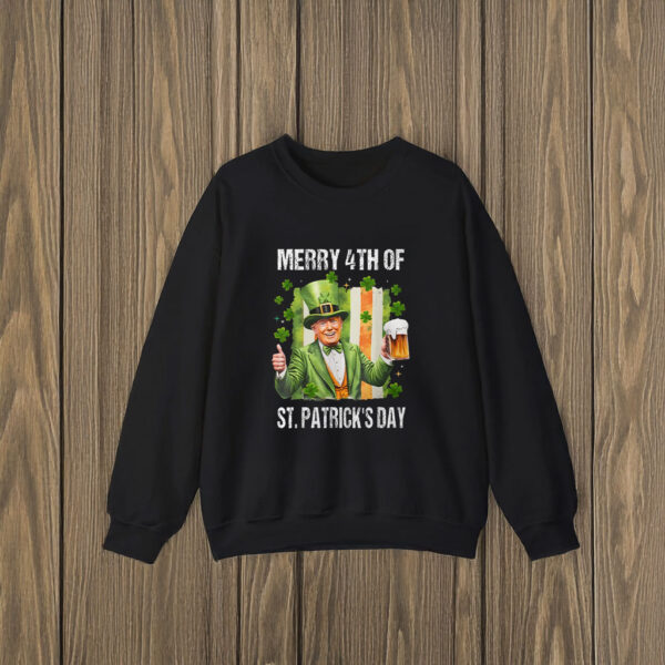 Funny Trump Leprechaun Hat Merry 4th Of St Patrick' Day T-Shirts