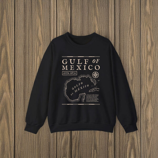 Gulf of Mexico 1672 Historic Map T-Shirts