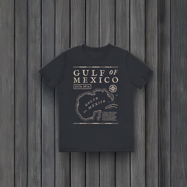 Gulf of Mexico 1672 Historic Map T-Shirts