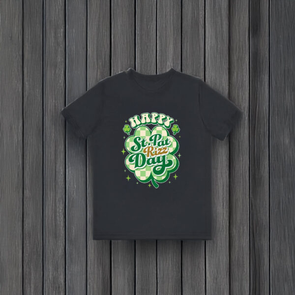 Happy St Pat Rizz Day Groovy St Patrick's Day Shamrock T-Shirts