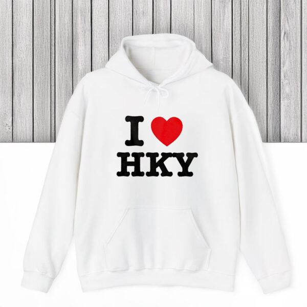 I love hky hockey lovers red heart T-shirts