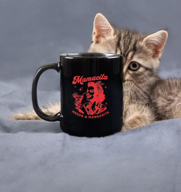 Mamacita Needs A Margarita red retro Mug