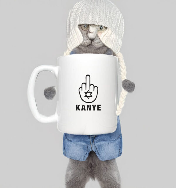 Middle Finger for Kanye Jews Star Mug