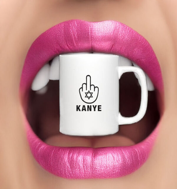 Middle Finger for Kanye Jews Star Mug