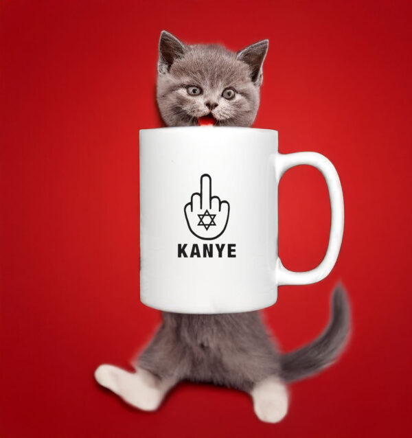 Middle Finger for Kanye Jews Star Mug