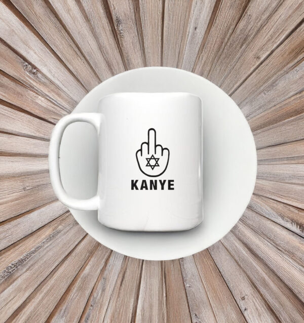 Middle Finger for Kanye Jews Star Mug