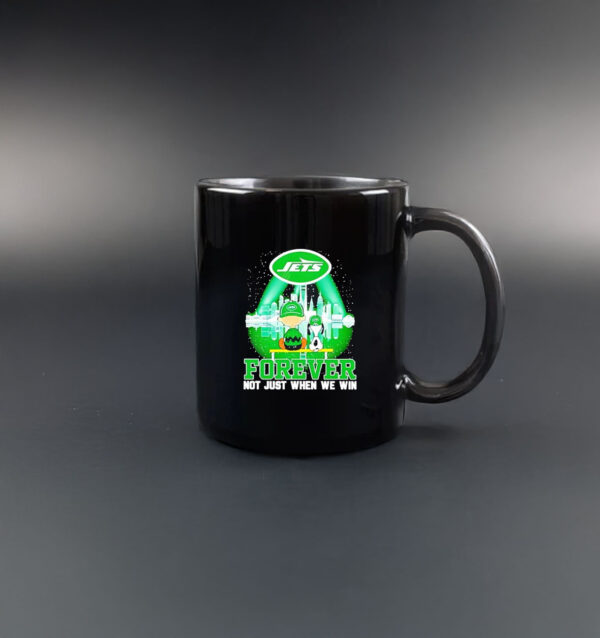 New York Jets Snoopy Charlie Brown Forever Not Just When We Win Mug