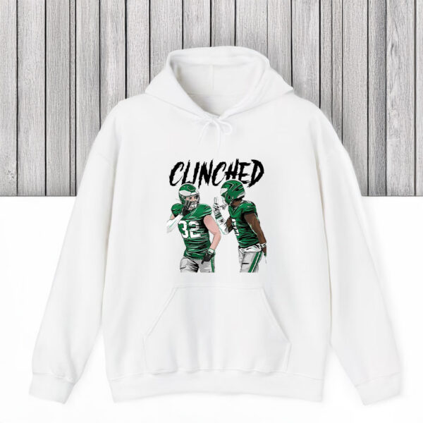 Philadelphia Eagles Clinched Reed Blankenship Ft CJ Gardner-Johnson T-Shirts