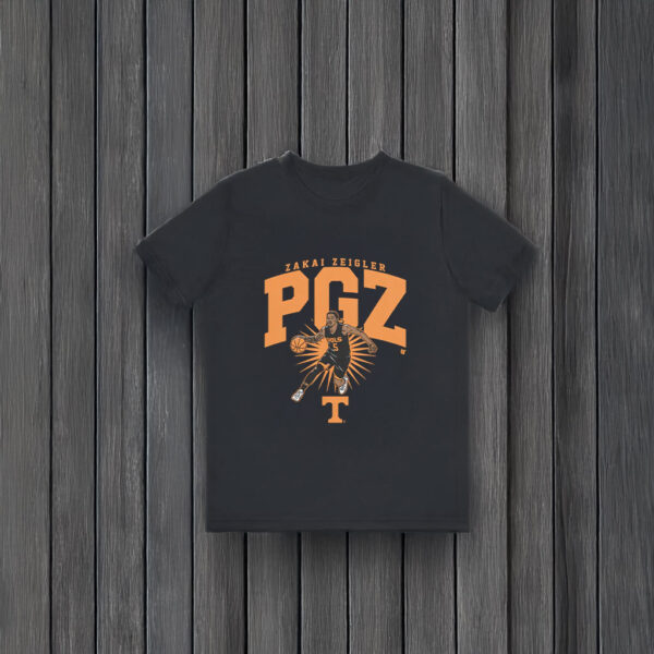 Tennessee Basketball Zakai Zeigler PGZ T-Shirts